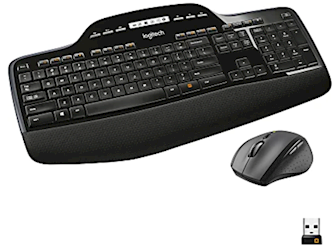 KEYBOARD & MOUSE COMBO, WIRELESS, DESKTOP, LOGITECH MK710, BLACK LARGE